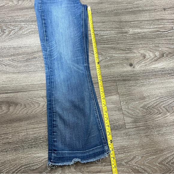 J. Crew Blue Flare Wide Leg Jeans - Picture 7 of 8